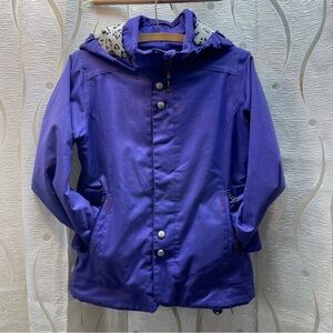 Burton Snowboard Jacket Girls Medium 10/12 Purple Dryride Hooded Excellent